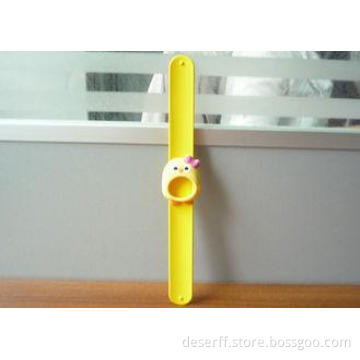 Customerized Rubber Watch Straps , 20mm Yellow Chicken Slap
